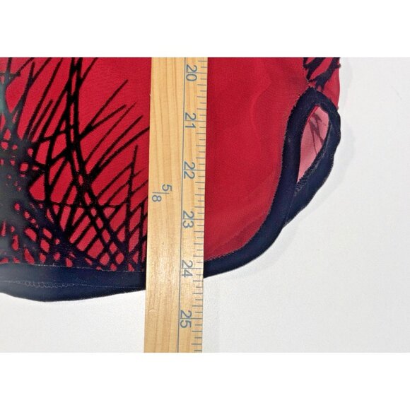 Aris A Velvet Top Asian Crane Stand Collar Silk Knot Kimono Boho Artsy Women's S - Picture 9 of 9